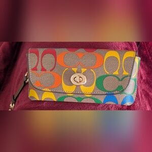 Coach Pride sunglasses holder EUC